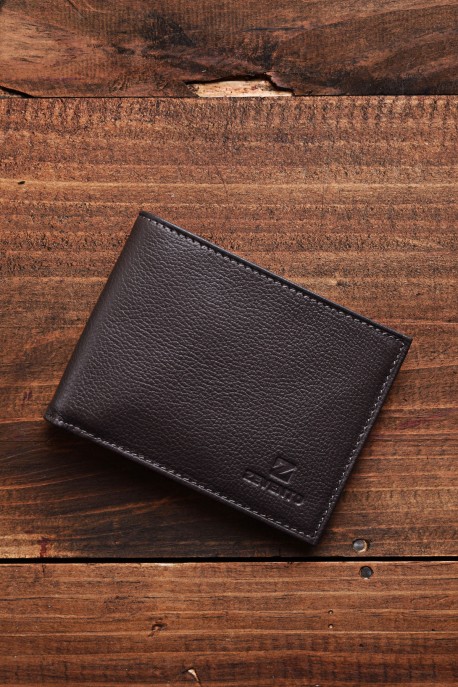 ZEVENTO ZE-2118r Leather wallet with RFID protection : colour:Taupe