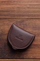 ZEVENTO ZE-2119-22 Porte-monnaie cuvette en cuir de vachette : Couleur:Chocolat