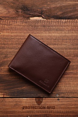 ZEVENTO ZE-2118r Leather wallet with RFID protection