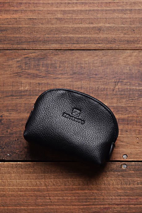ZEVENTO ZE-2121-22 Leather coins purse : colour:Black