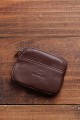 ZEVENTO ZE-2122-22 Porte-monnaie en cuir de vachette : couleur:Chocolat