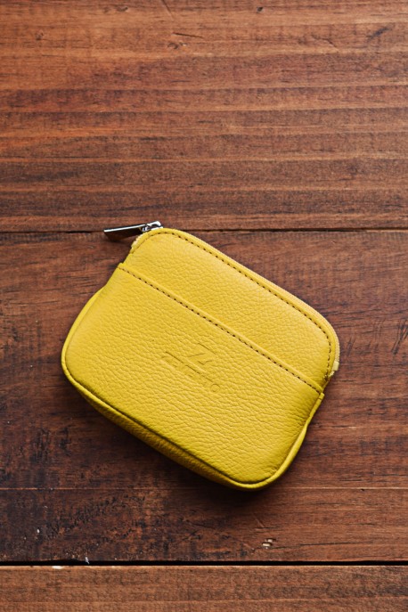 ZEVENTO ZE-2122-22 Leather coins purse : colour:Yellow