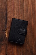 ZEVENTO ZE-2124R Porte-carte en cuir de vachette avec protection RFID