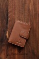 ZEVENTO ZE-2124R Leather card holder with RFID protection : Color:Tan