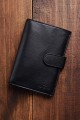 ZEVENTO ZE-2125R Leather wallet with RFID protection : Color:Black
