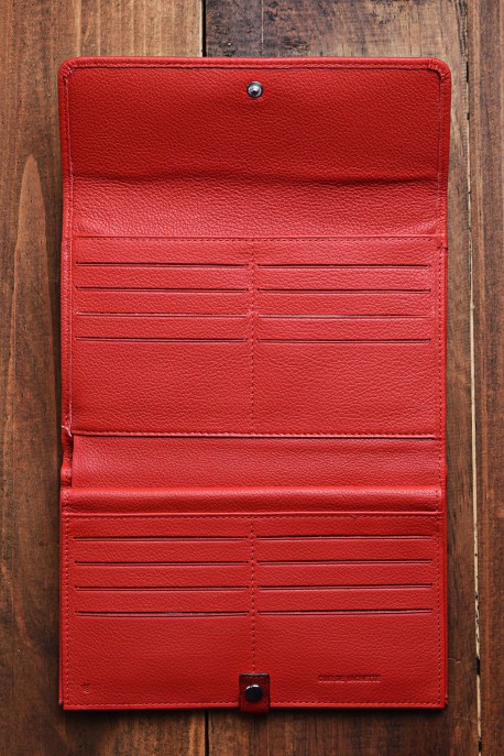ZEVENTO ZE-2126R Big Leather wallet with RFID protection