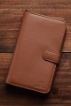 ZEVENTO ZE-2127R Big Leather wallet with RFID protection : colour:Tan