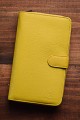 ZEVENTO ZE-2127R Big Leather wallet with RFID protection : colour:Yellow