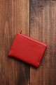 ZEVENTO ZE-2129R Leather coins purse with RFID protection