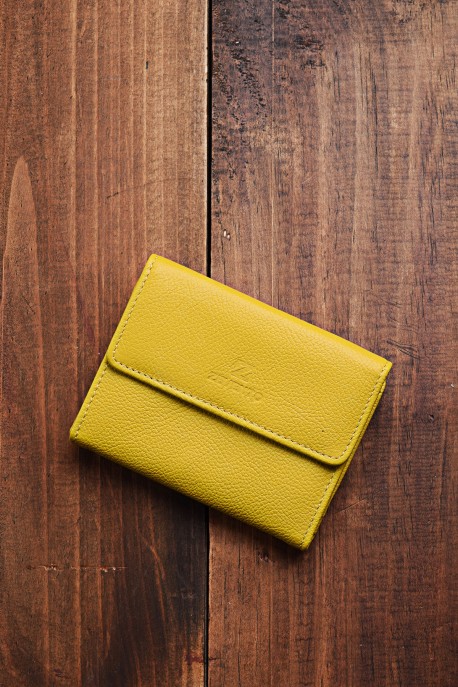 ZEVENTO ZE-2129R Leather coins purse with RFID protection
