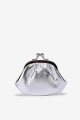 SF450 Leather purse : Color:Silver