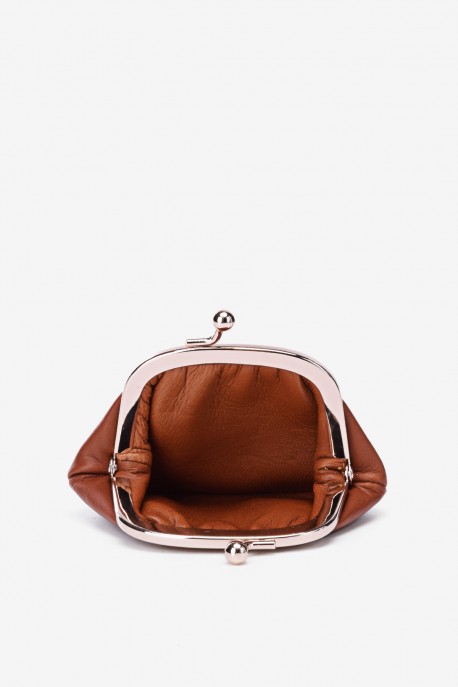 SF450 Leather purse Cognac
