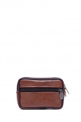 KJ021 Split Leather pouch for belt