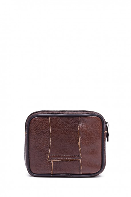 KJ2312 leather pouch for belt