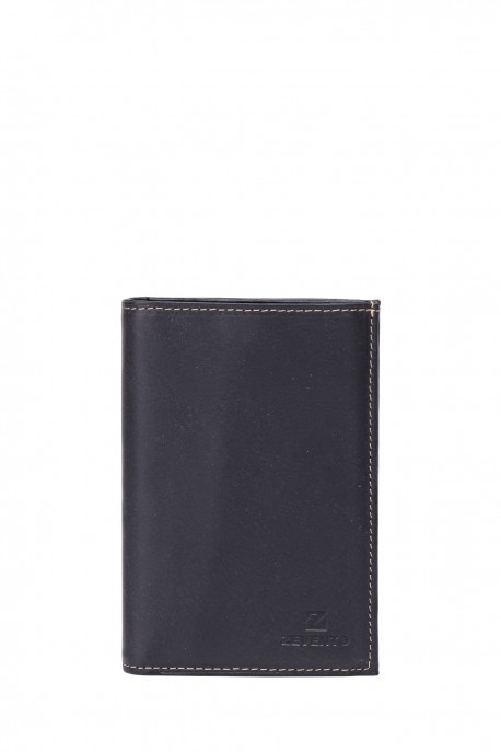 ZEVENTO ZE-4111R Leather wallet with RFID protection : colour:Black