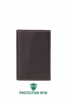 ZEVENTO ZE-4111R Leather wallet with RFID protection