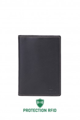 ZEVENTO ZE-4112R Leather wallet with RFID protection