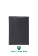 ZEVENTO ZE-2112R Portefeuille en cuir de vachette avec protection RFID