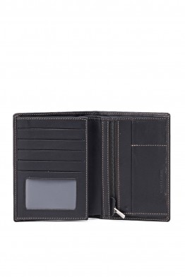 ZEVENTO ZE-2112R Portefeuille en cuir de vachette avec protection RFID