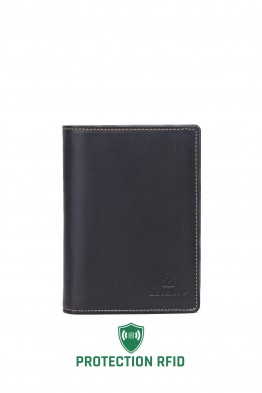 ZEVENTO ZE-4113R Leather wallet with RFID protection