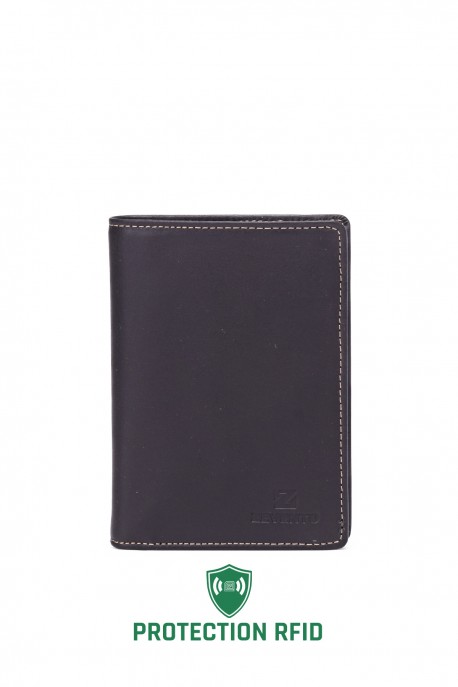 ZEVENTO ZE-4114R Leather wallet with RFID protection