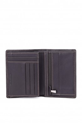 ZEVENTO ZE-4114R Portefeuille en cuir de vachette avec protection RFID