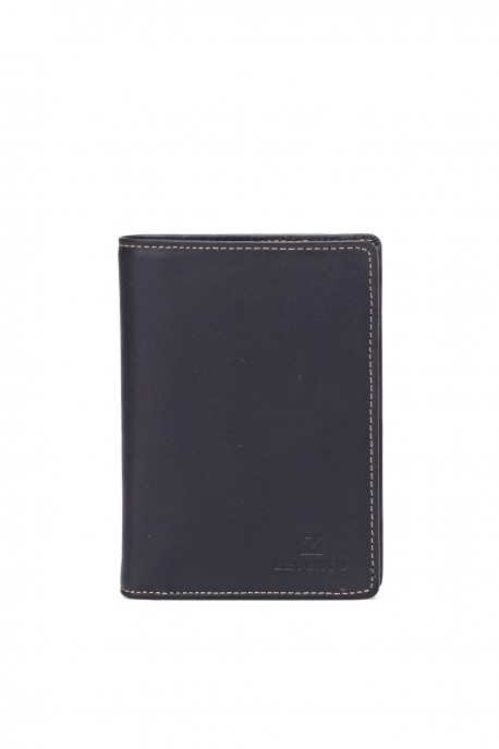 ZEVENTO ZE-4114R Leather wallet with RFID protection : colour:Black
