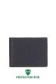 ZEVENTO ZE-4115R Portefeuille format "italien" en cuir de vachette avec protection RFID : Couleur:Noir