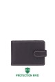 ZEVENTO ZE-4116R Leather wallet with RFID protection