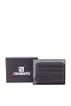 ZEVENTO ZE-4118R Porte-monnaie cuir de vachette avec protection RFID