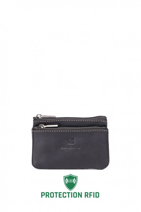 ZEVENTO ZE-4119R Leather Wallet with RFID protection