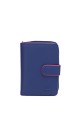 ZEVENTO ZE-3112R Leather wallet Multicolor with RFID protection : Color:Blue - Multicolor
