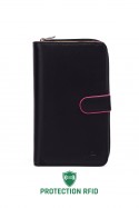 ZEVENTO ZE-3114R Big Leather wallet with RFID protection