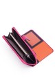 ZEVENTO ZE-3114R Big Leather wallet with RFID protection