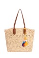 YQ-52 Straw style bag : Color:Beige