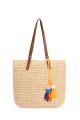 YQ-54 Straw style bag : Color:Beige