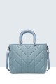 1255 synthetic handbag : Color:Pale-blue