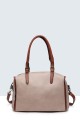 2311 synthetic handbag : colour:Beige