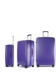 ELITE PURE BRIGHT Set of 3 Polycabonate suitcase E21XX : Colors:UltraViolet