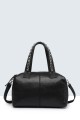 1245-BV synthetic handbag : Color:Black