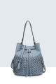 5139-BV synthetic handbag : Color:Pale-blue