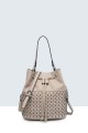 5139-BV synthetic handbag : Color:Taupe