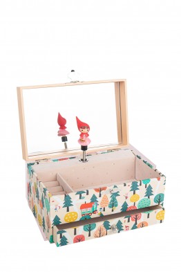 S60595 Musical Jewelry Box Red Ridding Hood - Trousselier