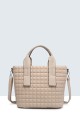 1258-BV synthetic handbag : Color:Abricot