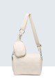 28177-BV synthetic crossbody bag : Color:Beige