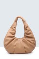 5091-BV synthetic handbag : Color:Abricot