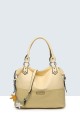 5129-BV synthetic handbag : Color:Pale yellow