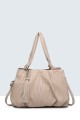 5134-BV synthetic handbag : Color:Light khaki