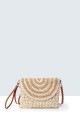 8958-BV Crocheted paper straw shoulder bag
