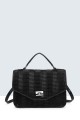 1250-BV synthetic handbag : colour:Black